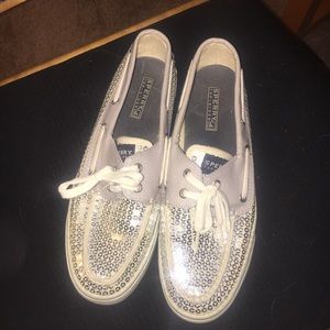 ✨Sequin Sperry Topsiders - PERFECT CONDITION✨